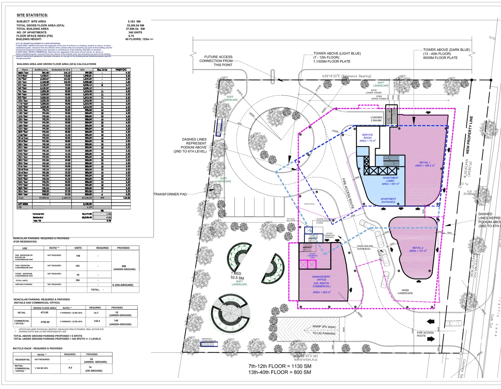 Drawing sheet: A100 — Site plan