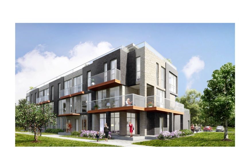 Rendering of a townhouse community in the Town of Innisfil
